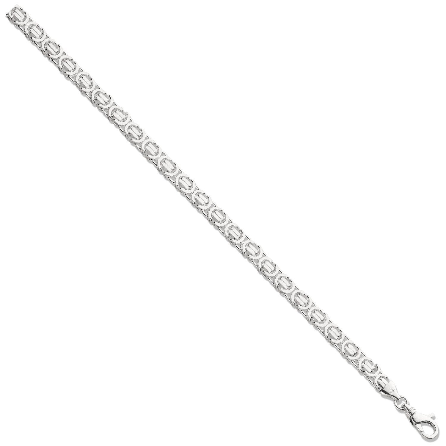 Silver 6mm Byzantine Chain - Fine Necklace - Certified Authentic - Swiss Made - UK Stock – Luxury Jewellery by Imperia